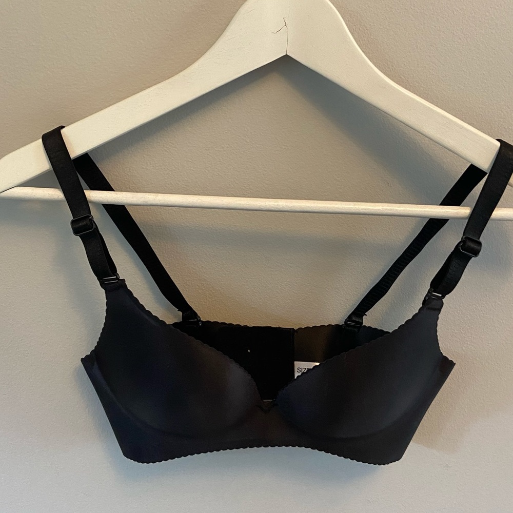 COPY - Black Women's Wireless Soft Push-up Seamless Bra